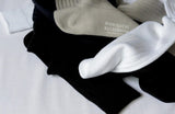 Nishiguchi Kutsushita Egyptian Cotton Ribbed Socks, Light Gray