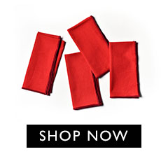 Color Block Red Napkin, Set of 4