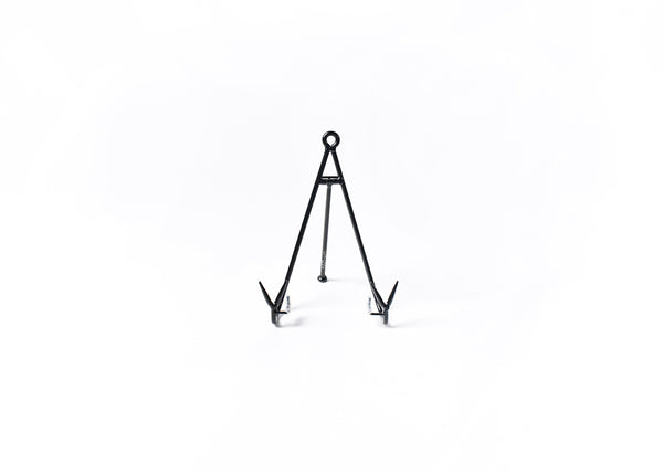 Large Metal Plate Stand, Black 