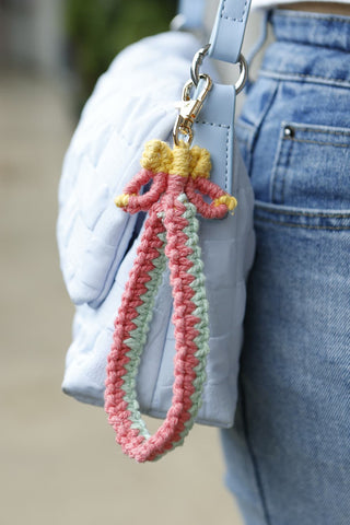 Butterfly Shape Macrame Key Chain by Blue Zone Planet made of Cotton