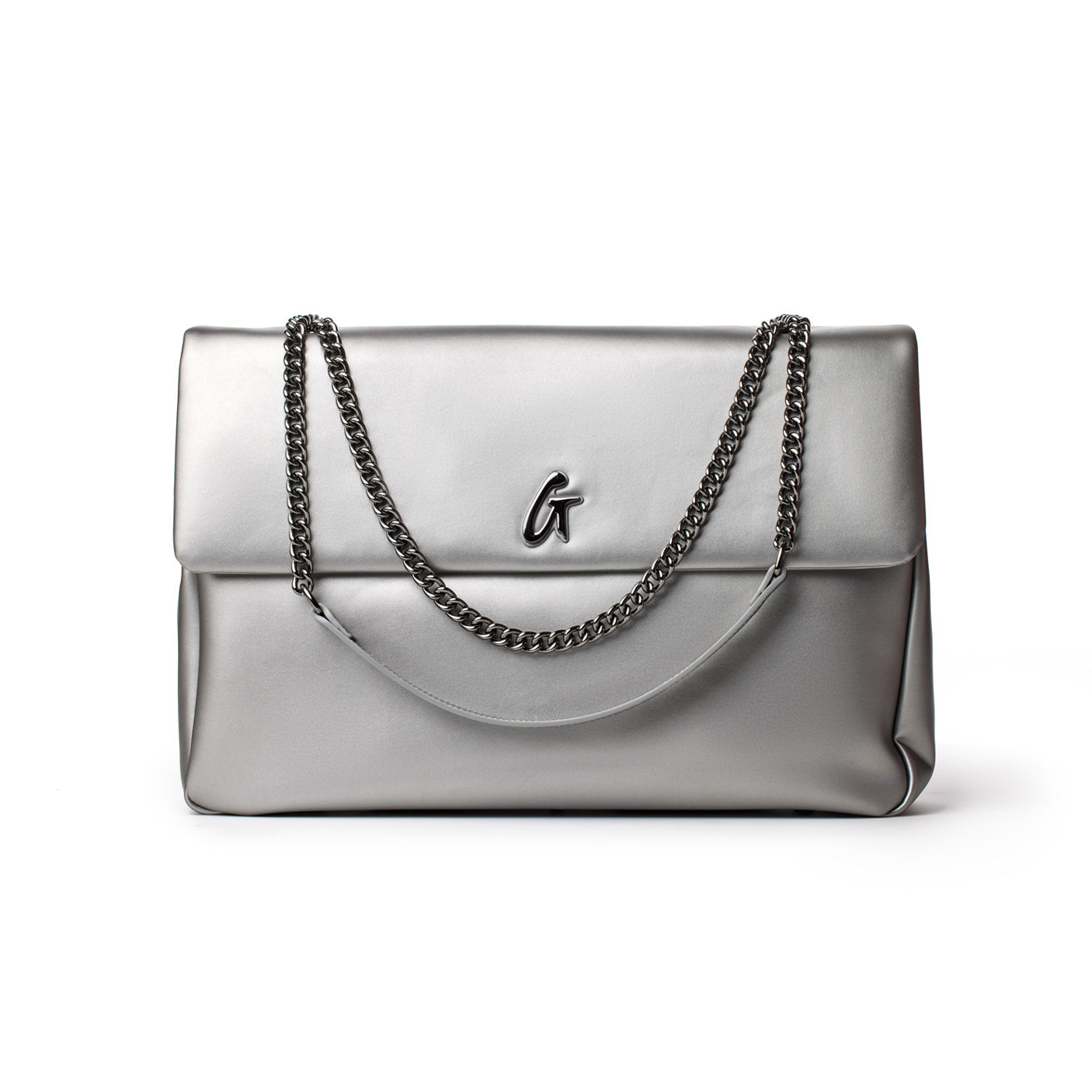 STANDARD XL CLASSIC FLAP BAG PLATINUM – Glam-Aholic Lifestyle