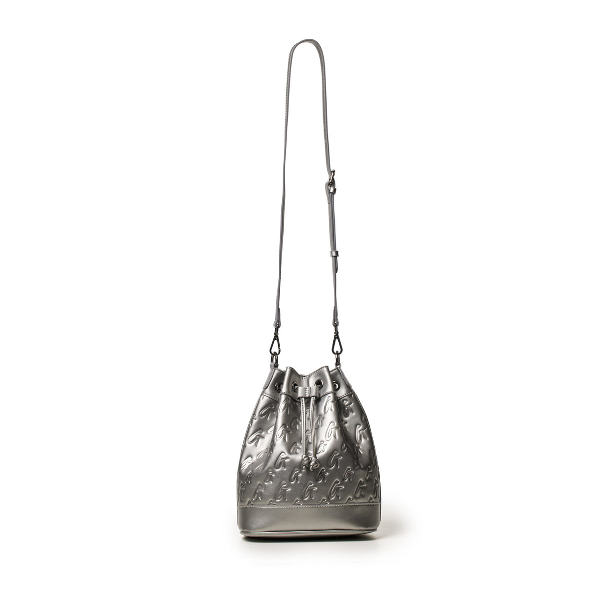 MONOGRAM MEDIUM BUCKET BAG PLATINUM