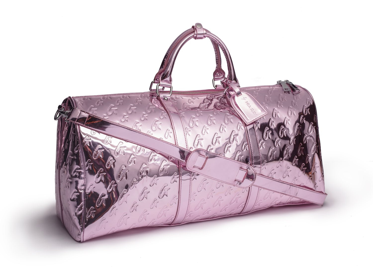 MONOGRAM DUFFLE BAG METALLIC SILVER – Glam-Aholic Lifestyle