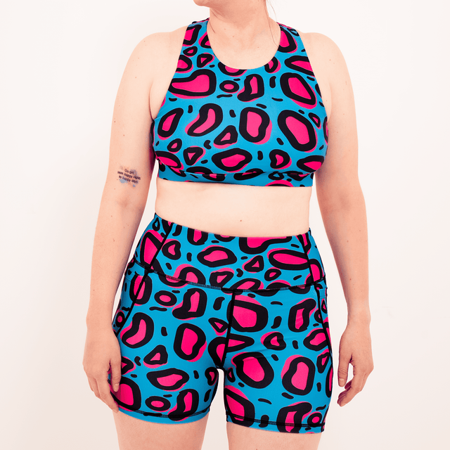 DYRT Cow Print Sports bra