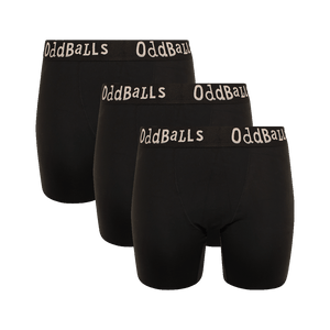 Classic Black Bundle - Ladies Bamboo Boxer Shorts 3 Pack Bundle