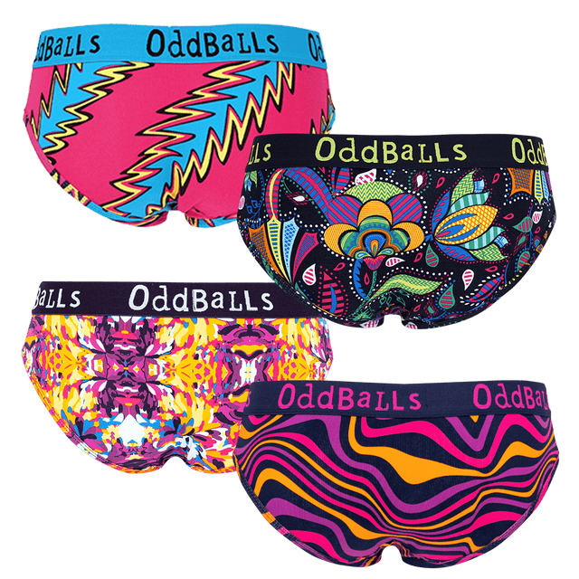 OddBalls, Ladies Full Seamless Briefs Multipack