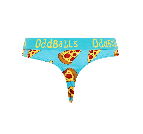Pizza - Ladies Thong Image 1