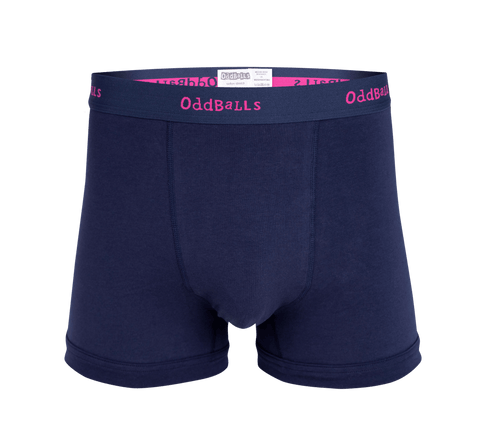 Navy & Magenta - Mens Boxer Shorts – OddBalls