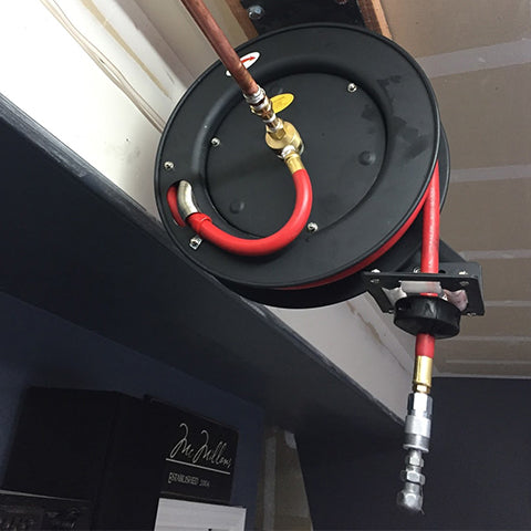 Installed 50 ft Retractable Air Hose