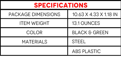 Specifications of Rebar Wire Twister