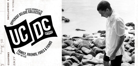 Samuel Crookshanks next to UCDC logo