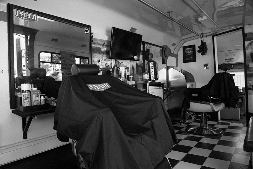 Inside of barbershop