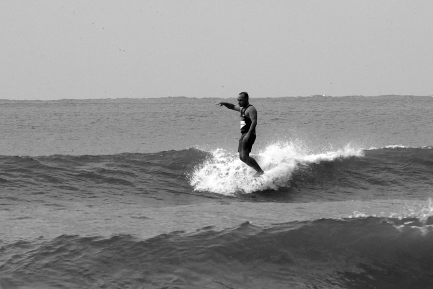 Man surfing