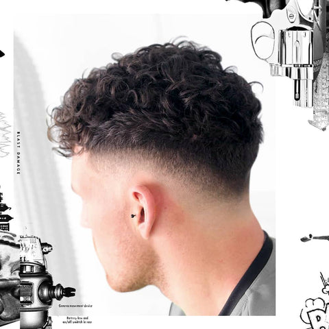 Textured Curls with Skin Fade hairstyle