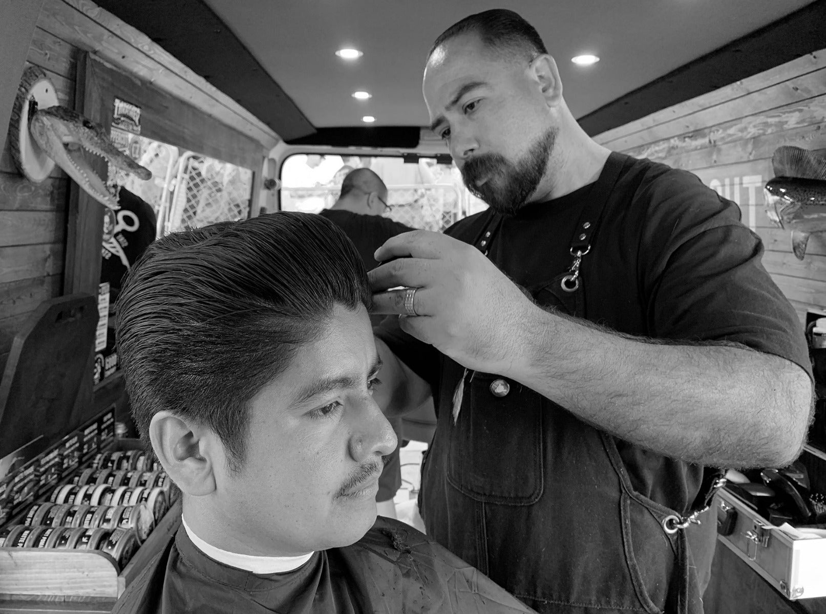 Man getting haircut