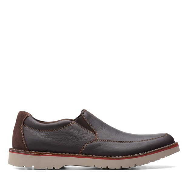 Clarks Vargo Step Slip Ons Brown 