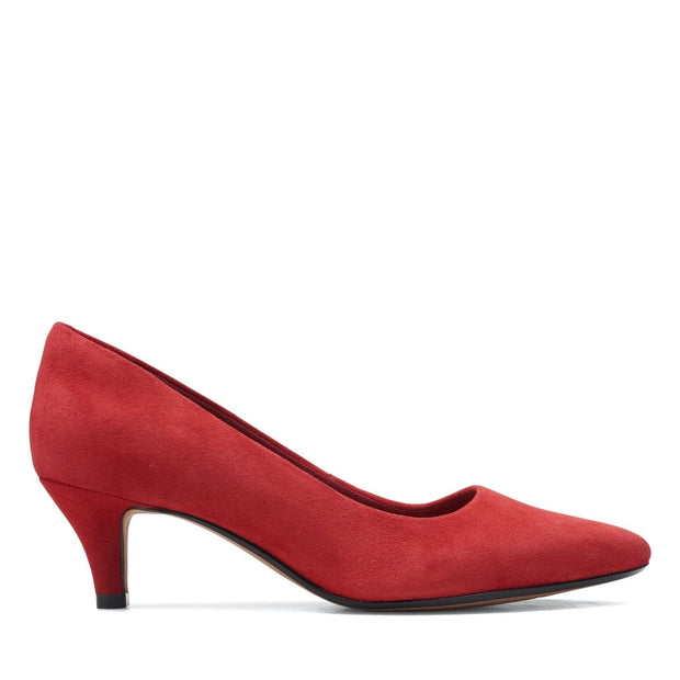 Clarks Linvale Jerica Pumps Red Suede 