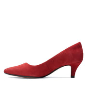clarks red pumps