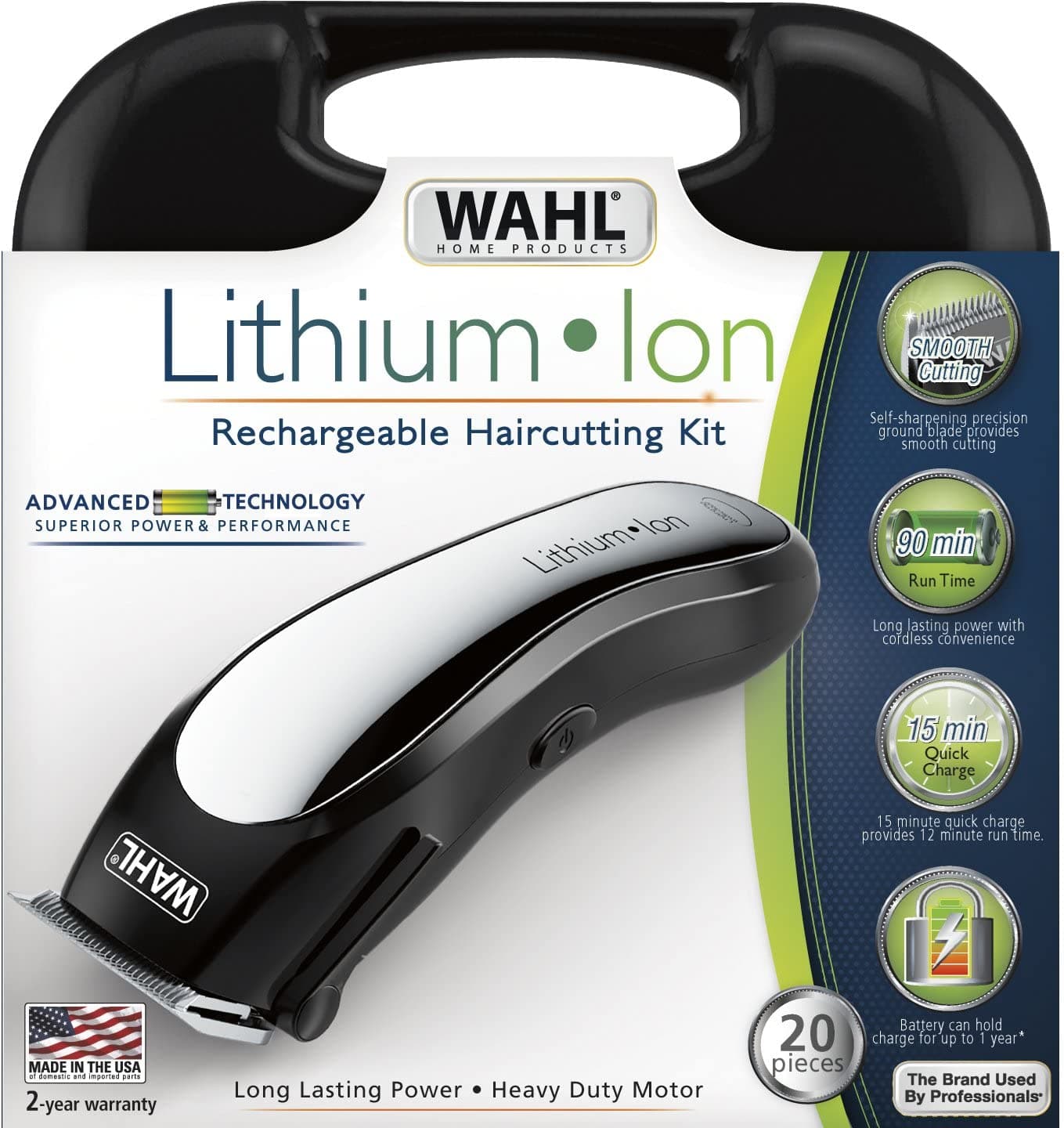 wahl lithium ion hair trimmer
