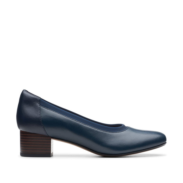 clarks navy leather shoes