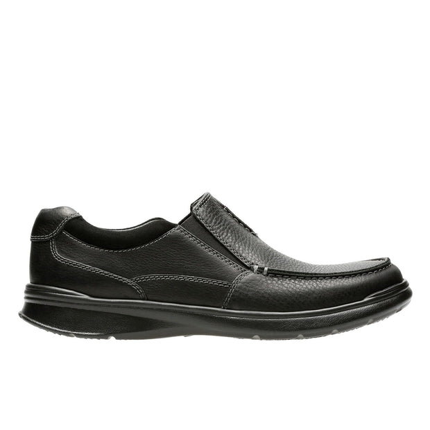 clarks leather slip on