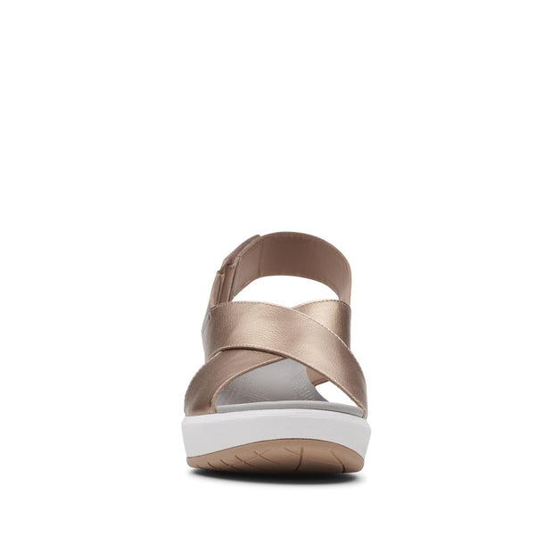 rose gold clarks sandals