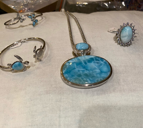 Blue Larimar necklace