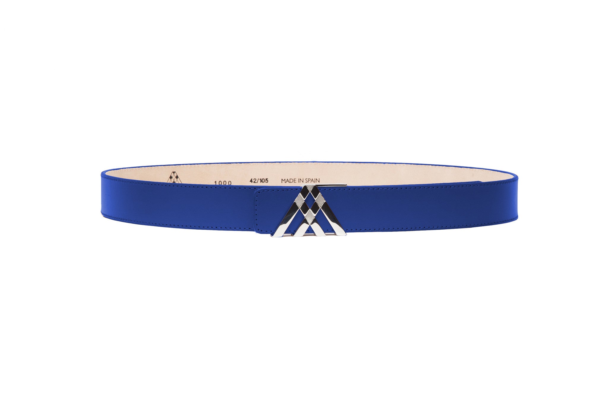 blue leather belt mens