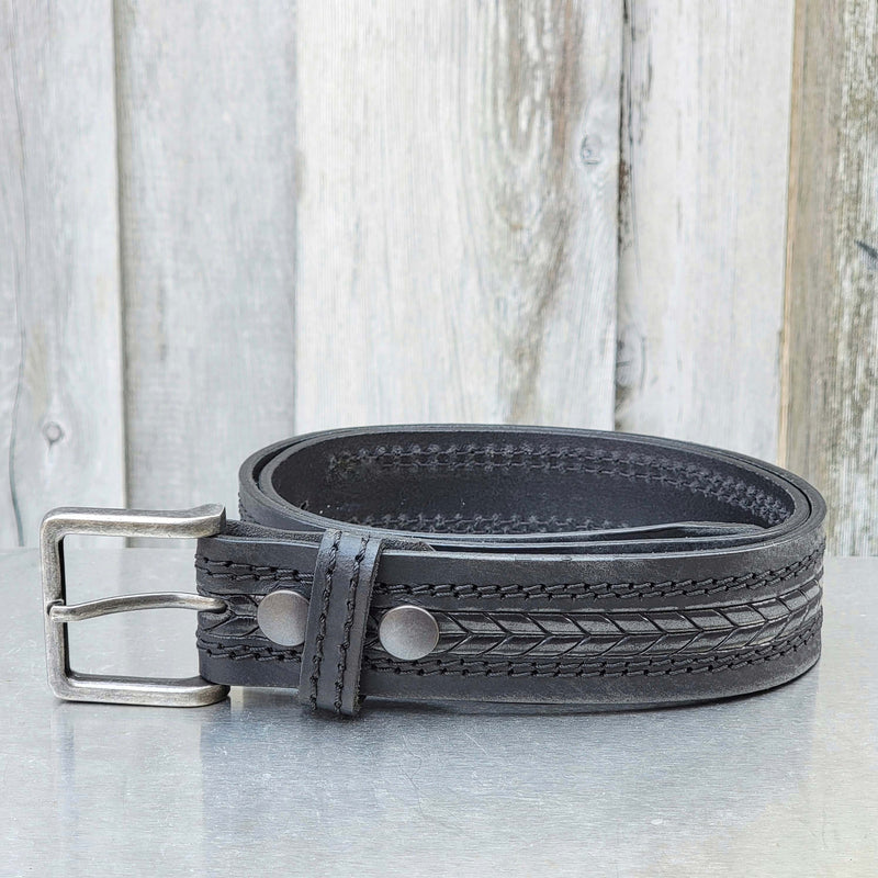 The Purpose Belt - Arrow Patterned 100% Real Leather Belt