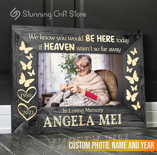 Memorial Photo Canvas Personalized Memorial Canvas Prints Remembrance Photo Frame In Loving Memory Personalized Gifts