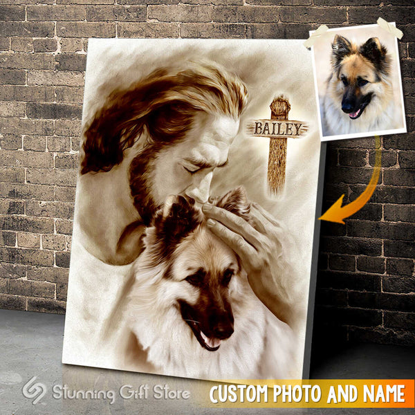 Memorial Ideas For Dogs Personalized Dog Canvas Art Personalized Dog Remembrance Gifts