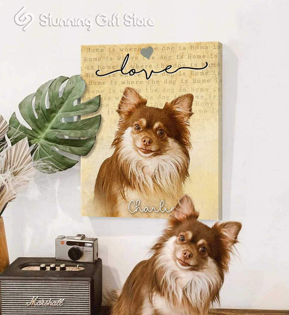 DOG PORTRAITS FROM PHOTOS CUSTOM PET PORTRAIT FUNNY GIFTS FOR DOG LOVERS