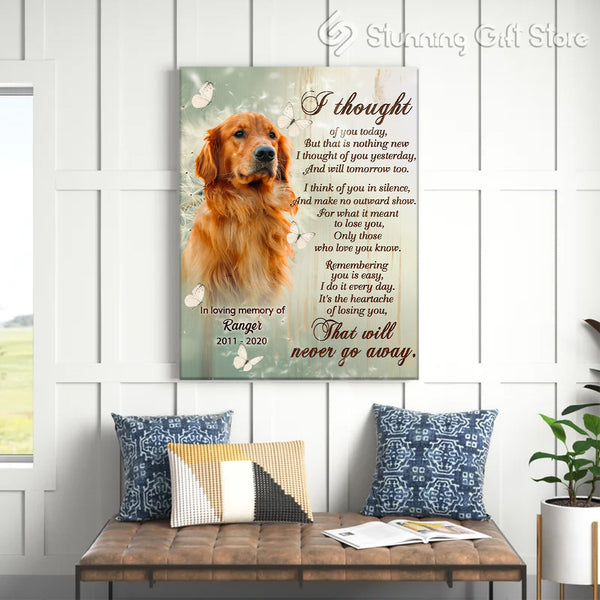 PERSONALIZED SYMPATHY PET GIFTS | DOG SYMPATHY GIFTS | PET LOSS GIFTS | I THOUGHT OF YOU TODAY
