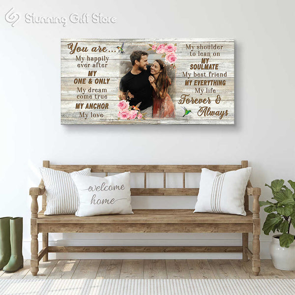 Personalised Picture Gifts, Custom Anniversary Gifts, Personalized Canvas Art For Couples