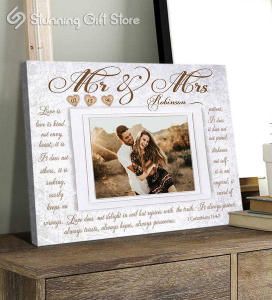 Custom Photo Canvas, Bible Verse Canvas, Photo Gifts For Anniversary, Personalized Gifts For Couples Anniversary