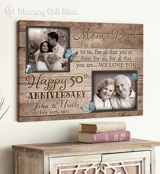 50th Anniversary Gifts For Parents, 50th Wedding Anniversary Gift, Gift For Wedding Anniversary Parents