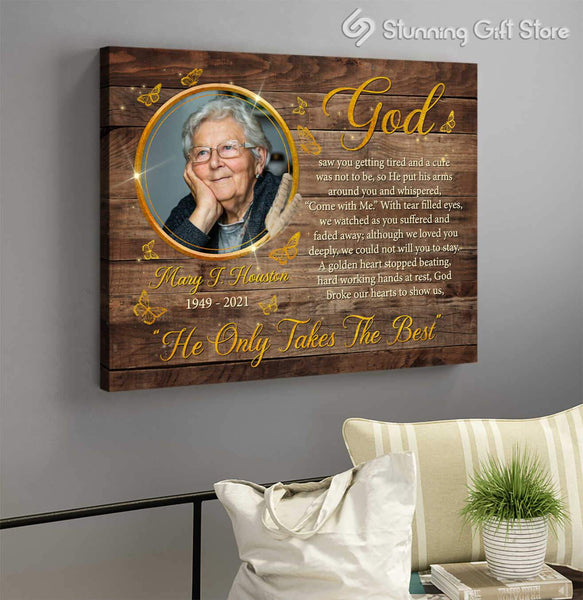 Personalized Photo Memorial Gifts, Personalized Gifts For Loss Of Mother