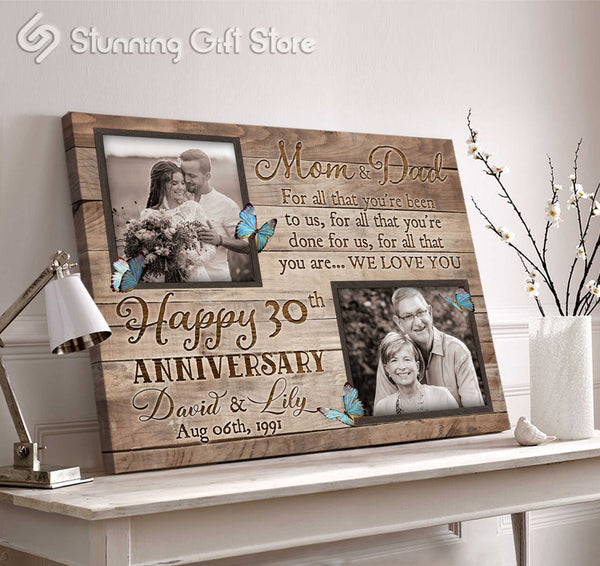 30th Anniversary Gifts For Parents, 30th Wedding Anniversary Gift Ideas, Gift For Wedding Anniversary For Parents