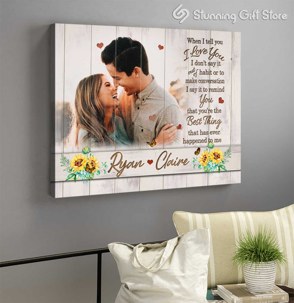 Personalized Photo Wall Art, Personalized Gifts For Newlyweds, Custom Canvas Prints With Pictures