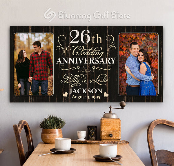 26th Anniversary Gift For Husband and Wife, 26 Year Anniversary Gift Ideas, Twenty-sixth Year Anniversary Gifts