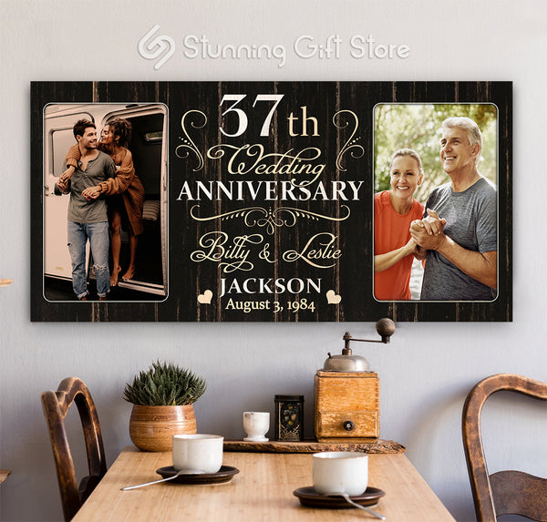 37th Anniversary Gift For Husband and Wife, 37 Year Anniversary Gift Ideas, Thirty-seventh Year Anniversary Gifts