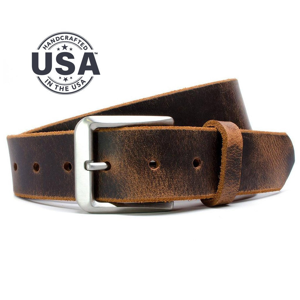 Appalachian Mountains Full Grain Leather Belt Set