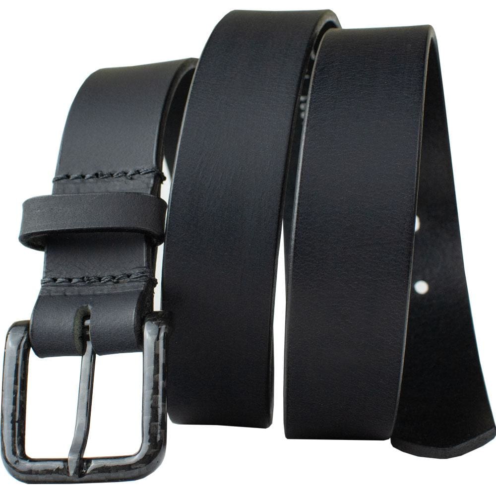 CF 2.0 Black Leather Belt, Professional/Airport Belt