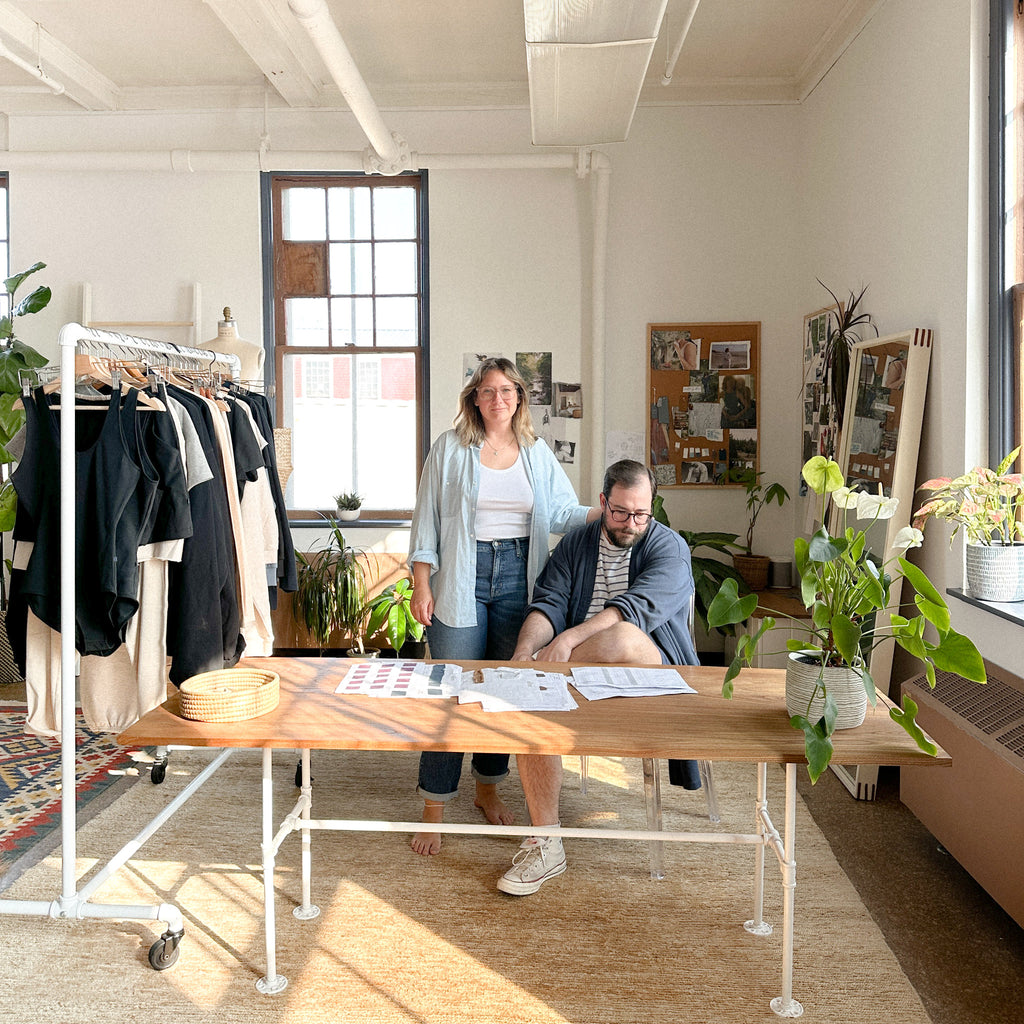 Designers Ana + Zac in their Lunenburg Studio 