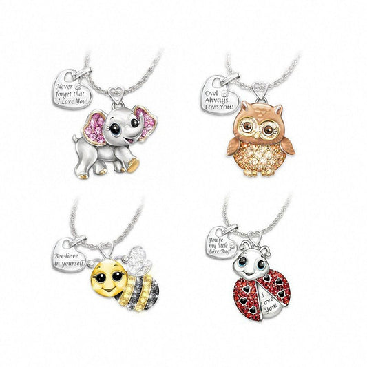 Cute Animal Necklace and Earrings