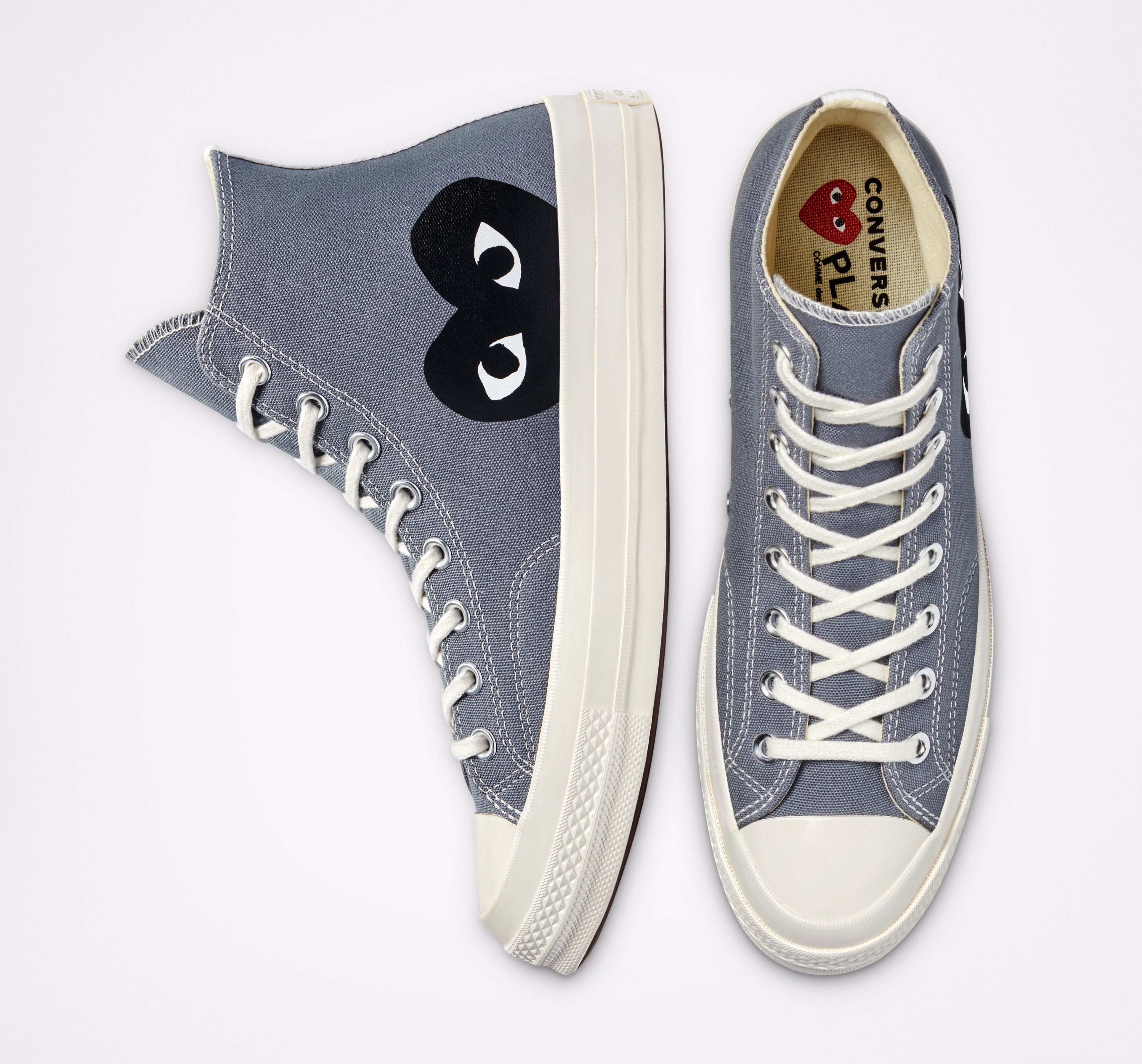 Converse Black Heart Grey High Top – COMME des GARÇONS Melbourne