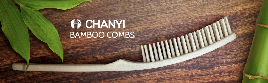 health natural bamboo hair professional comb anti-static smooth styling hairdressing stylist compostable sustainable disposable plastic-free bpa-free combs 12set - CHANYI eco