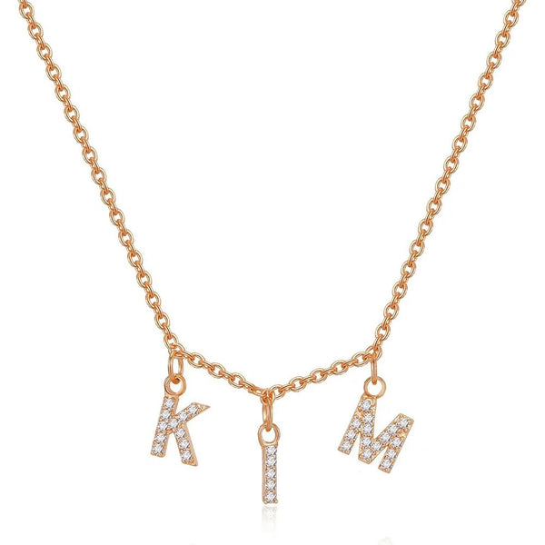 initial letter necklace jewellery