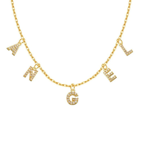 initial letter necklace jewellery