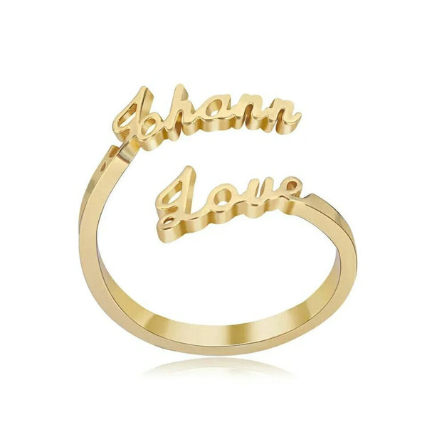 personalised name ring multiple names